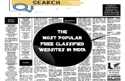 list of free classified websites in india